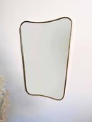 Butterfly Mirror - Italian Curved Antique Brass Mirror