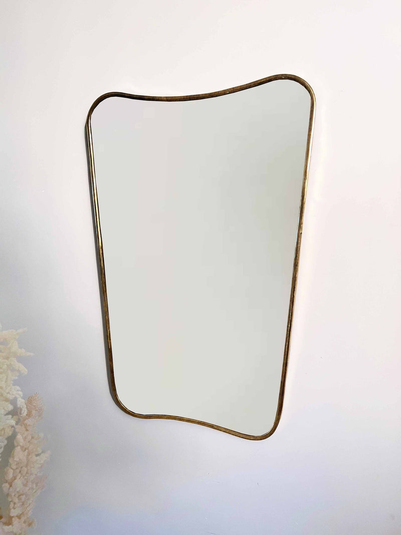 Italian Antique Brass Mirror - Butterfly Wall Mirror