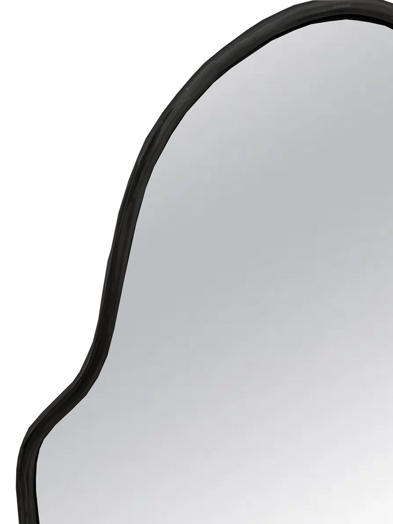 Black Brass Arch Mirror