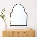 Black Brass Arch Mirror
