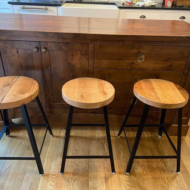 Basic Brew, Industrial Bar Stools, Rustic Bar Stools, Counter Height Stools, Wood Bar Stool, Extra Tall Bar Stools, Backless Bar Stools