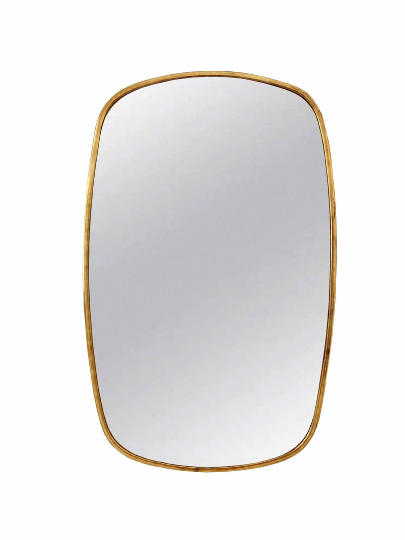Oblong Antique Brass Mirror | Rectangular Wall Mirror