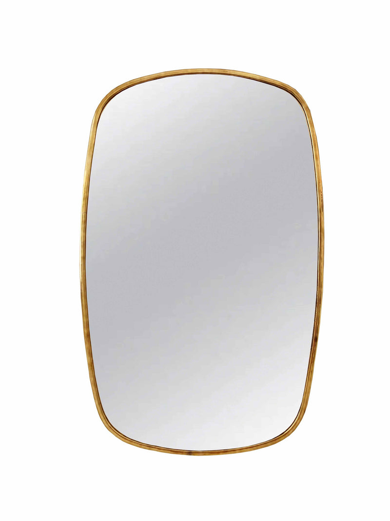 Silver Framed Mirrors | Rectangular Brass Wall Mirror