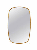 Black Framed Mirror | Rectangular Brass Wall Mirror