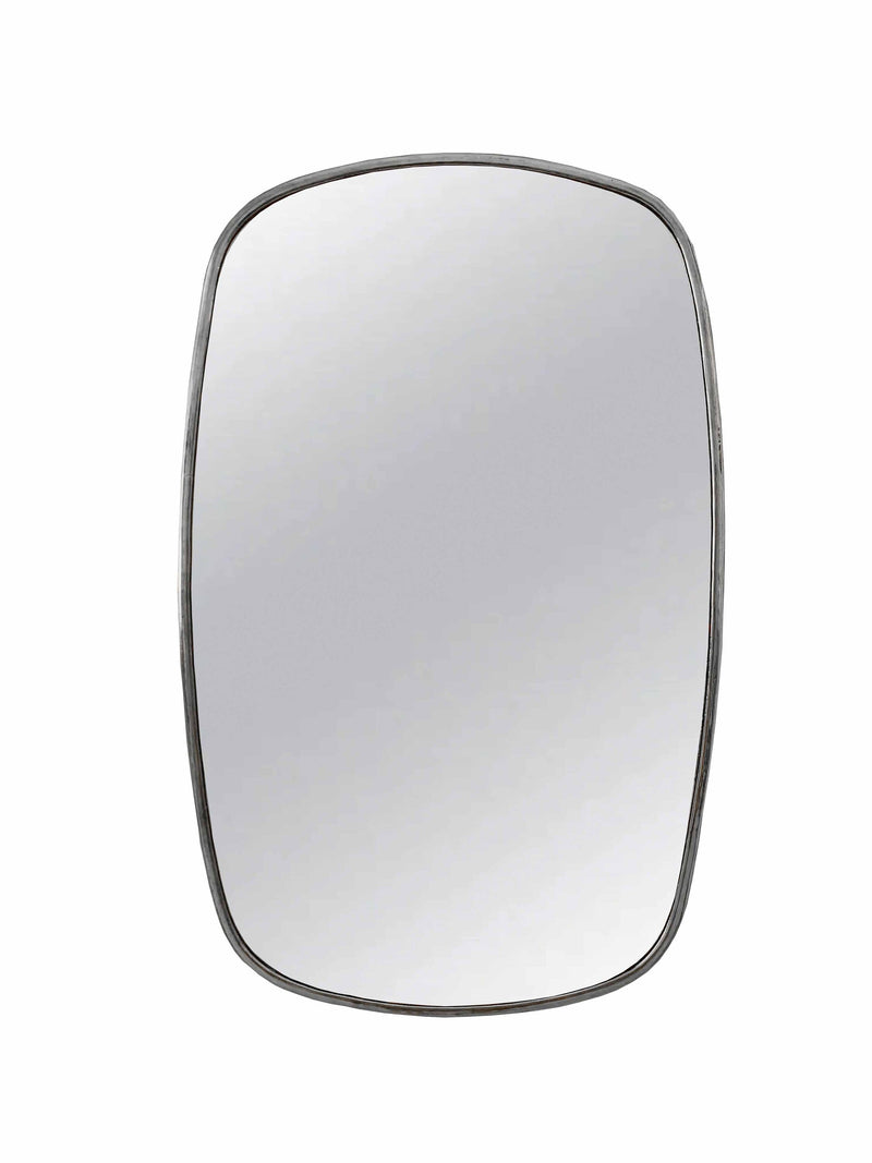 Silver Framed Mirrors | Rectangular Brass Wall Mirror