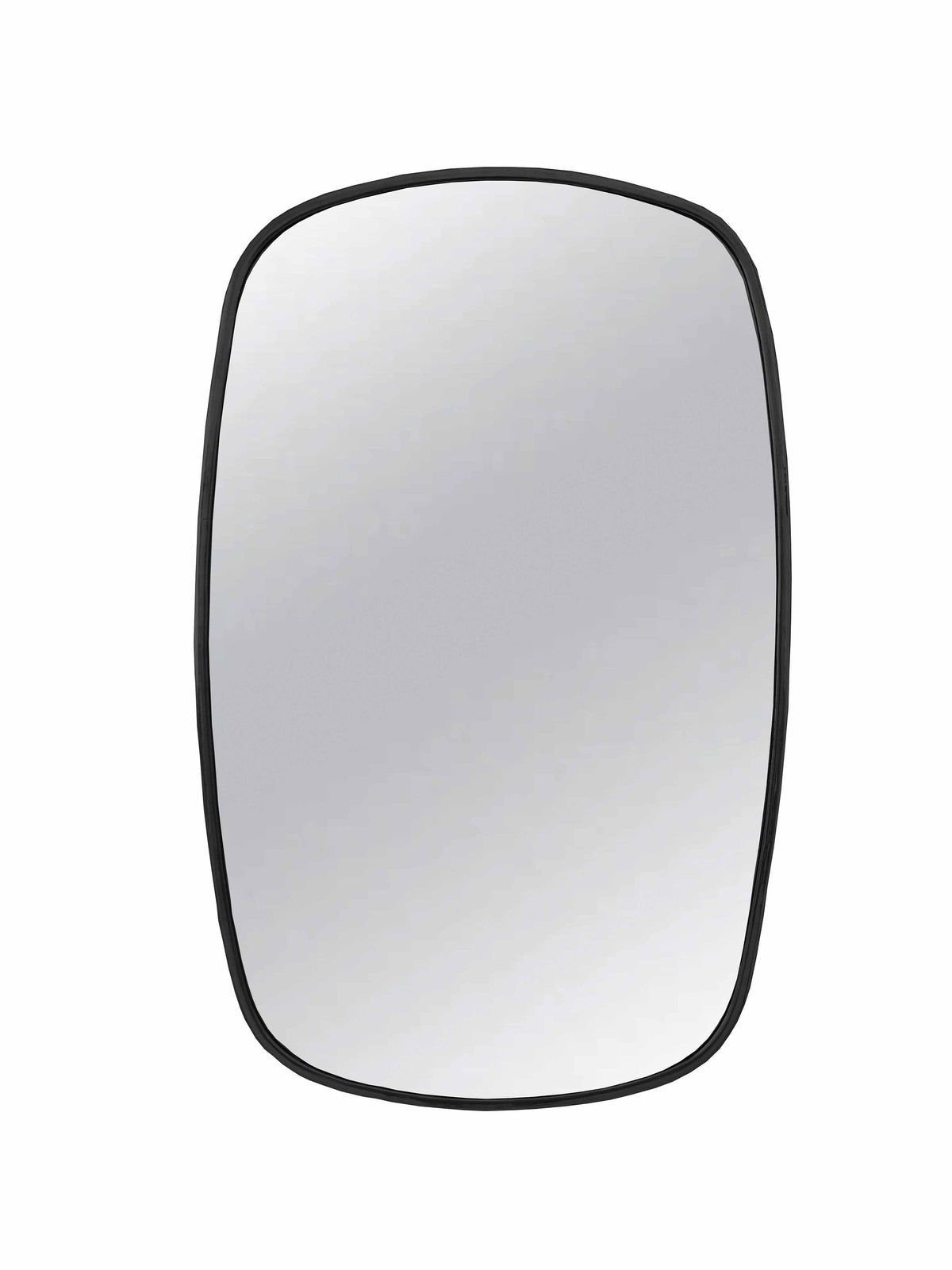 Black Framed Mirror - Rectangular Brass Wall Mirror, photo 6 of 14