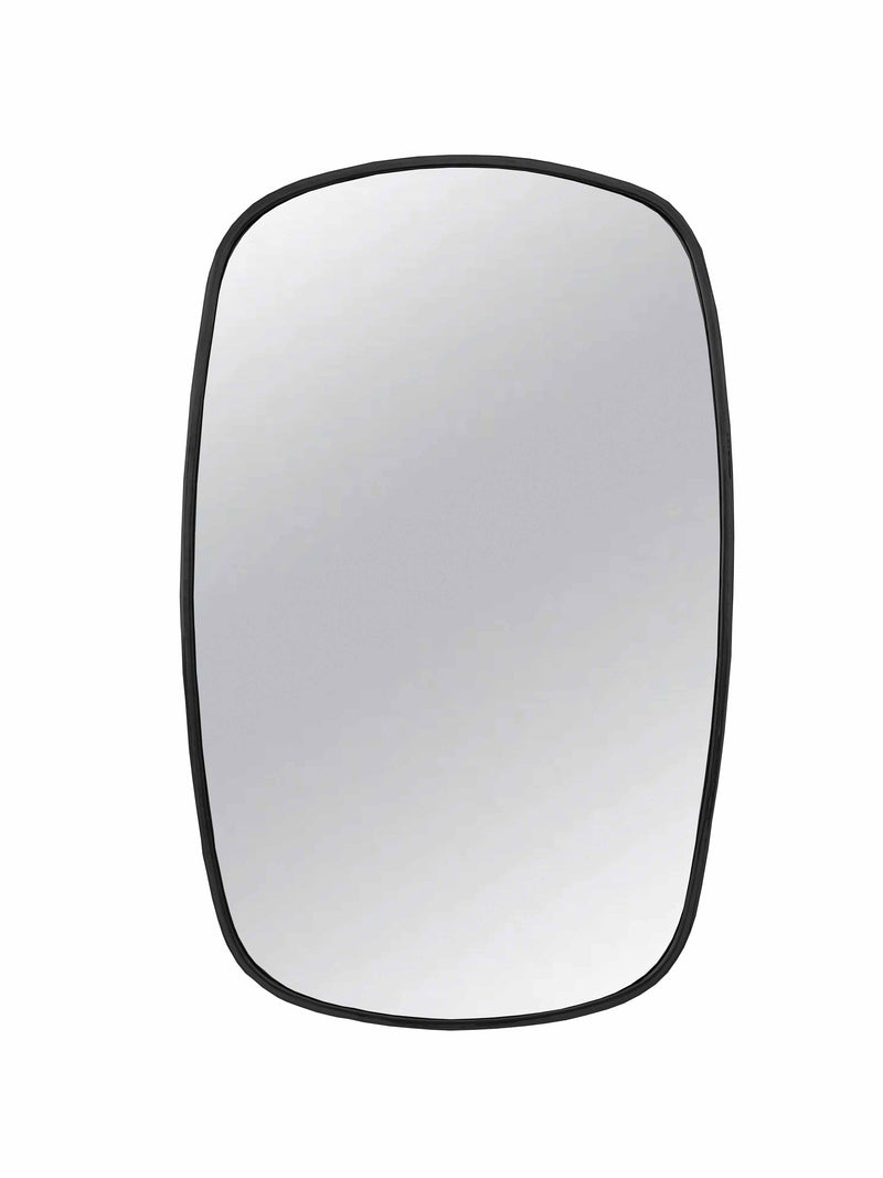 Black Framed Mirror | Rectangular Brass Wall Mirror
