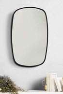 Black Framed Mirror | Rectangular Brass Wall Mirror