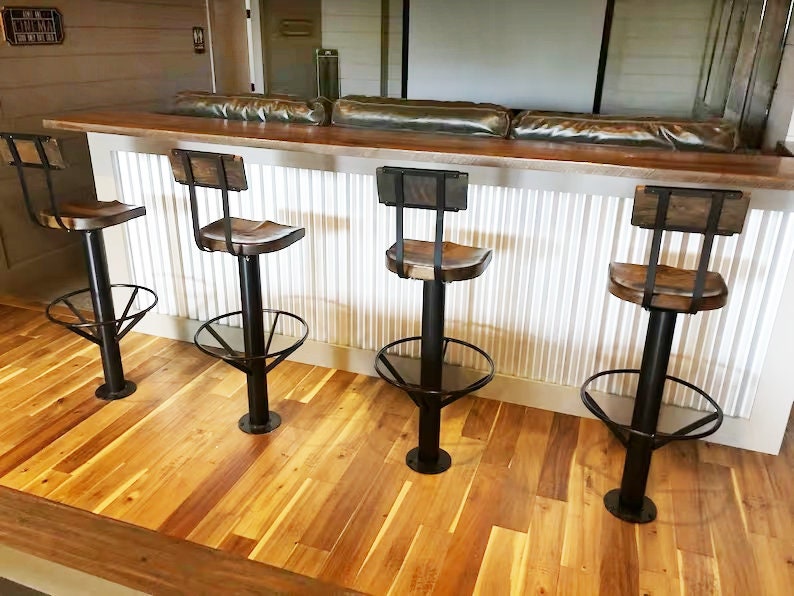 Bar stools with backs swivel - Bolt down bar stool with back bar height - Bar stools counter height - Kitchen island stools