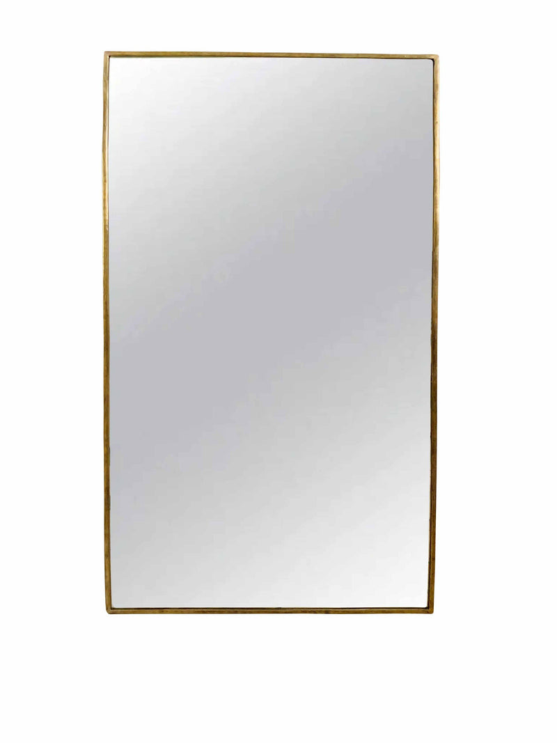 Rectangular Brass Mirror | Gold Wall Mirror