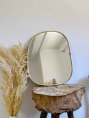 Asymmetrical Mirror | Irregular Brass Wall Mirror