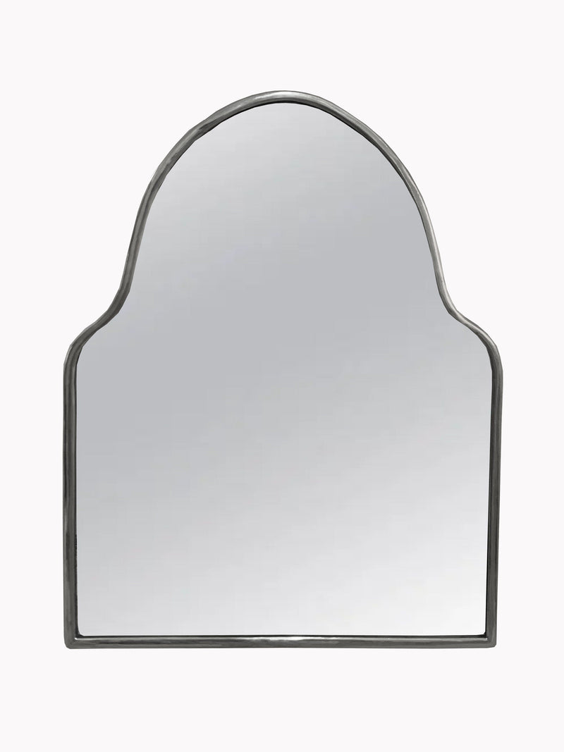 Arch Nickel Brass Frame Mirror
