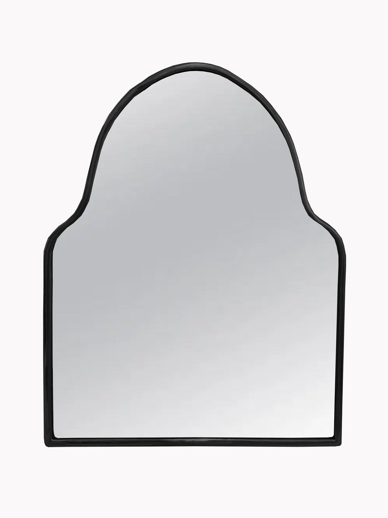 Arch Nickel Brass Frame Mirror