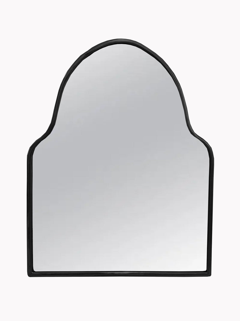 Black Brass Arch Mirror