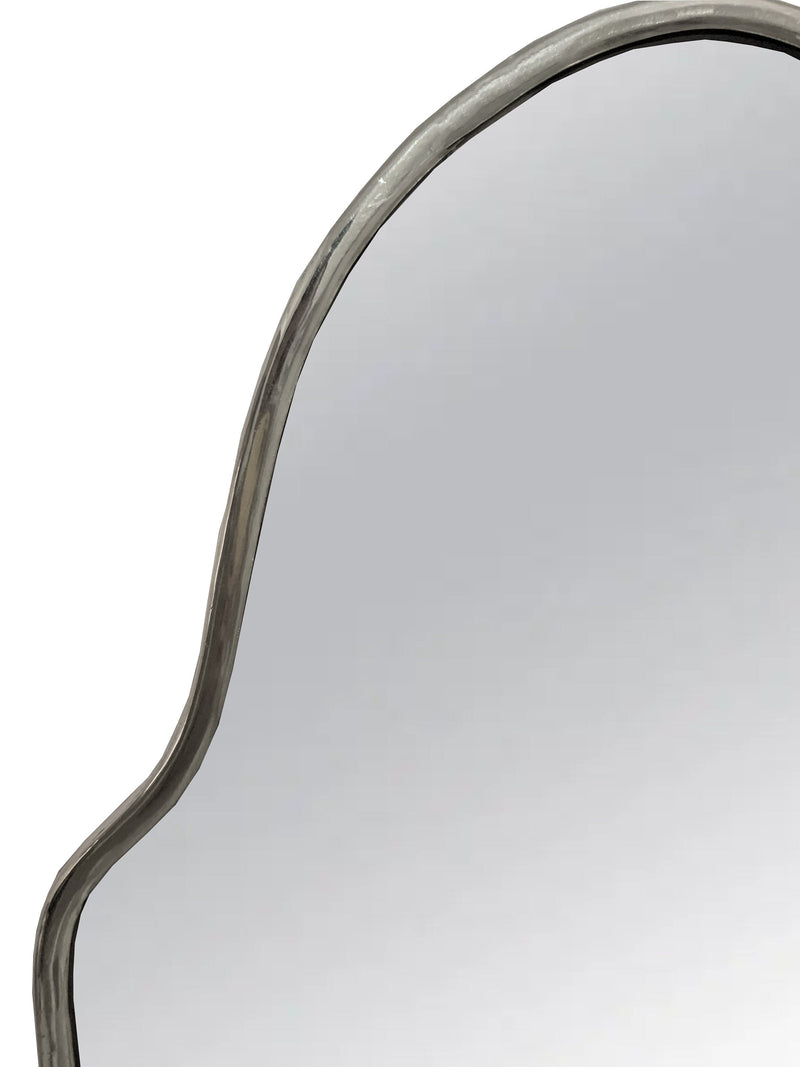 Arch Nickel Brass Frame Mirror