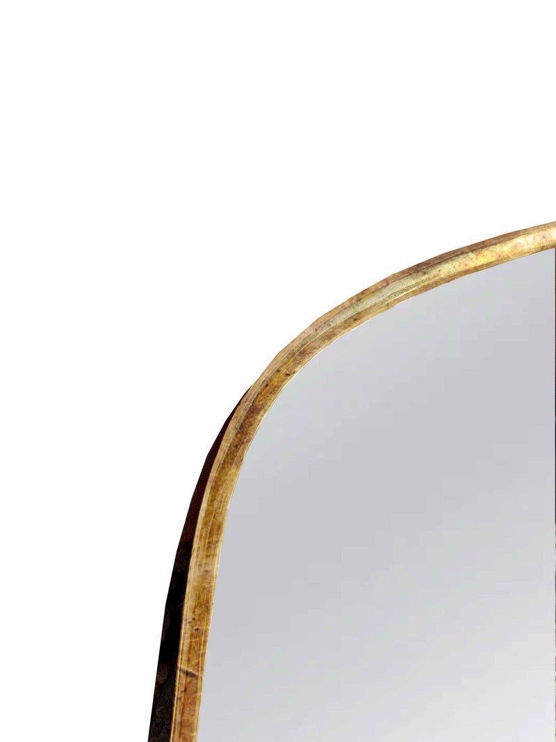 Oblong Antique Brass Mirror | Rectangular Wall Mirror