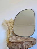 Silver Asymmetrical Wall Mirror