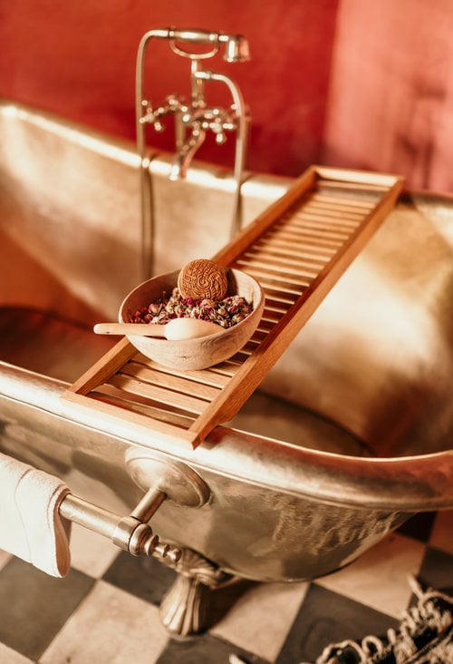 Solid Brass Bathtub , Brass Bathtub Clawfoot