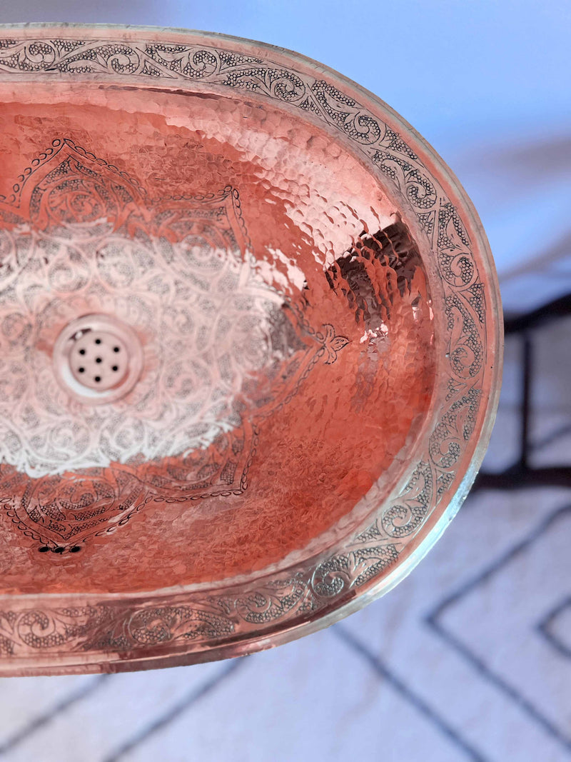 Brass Oval Bathroom Sink