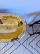 Brass Bathroom Sink - Hammered Oval Drop-in Sink