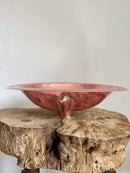 Copper Brass Sink - Oval Drop-In Engraved Bathroom Sink