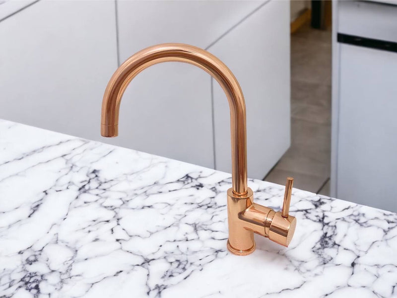 Copper Kitchen Mixer Tap Single Handle - Stylish and Functional Copper Faucet"