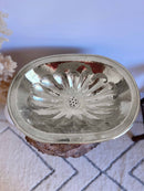 Brass Bathroom Sink - Flower Oval Drop-In Sink