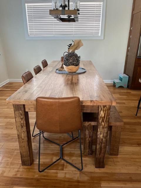 Wormy Chestnut Table, Farmhouse Table, Wood Table, Dining Table, California Table, Reclaimed Table, Antique Dining Table, Plank Table