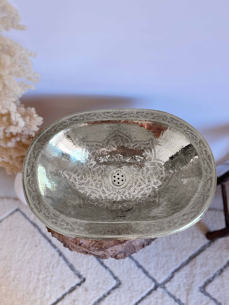 Brass Oval Bathroom Sink