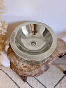 Round Brass Basin Sink - Hammered Gold Sink