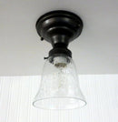 Seeded Glass Shade Flush Lighting