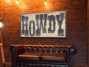Howdy Typography Wall Art Print, Midwest Decor, Southwestern Wall Art, Canvas Print or Poster, Modern Design, Southern Home Art, Ranch Art