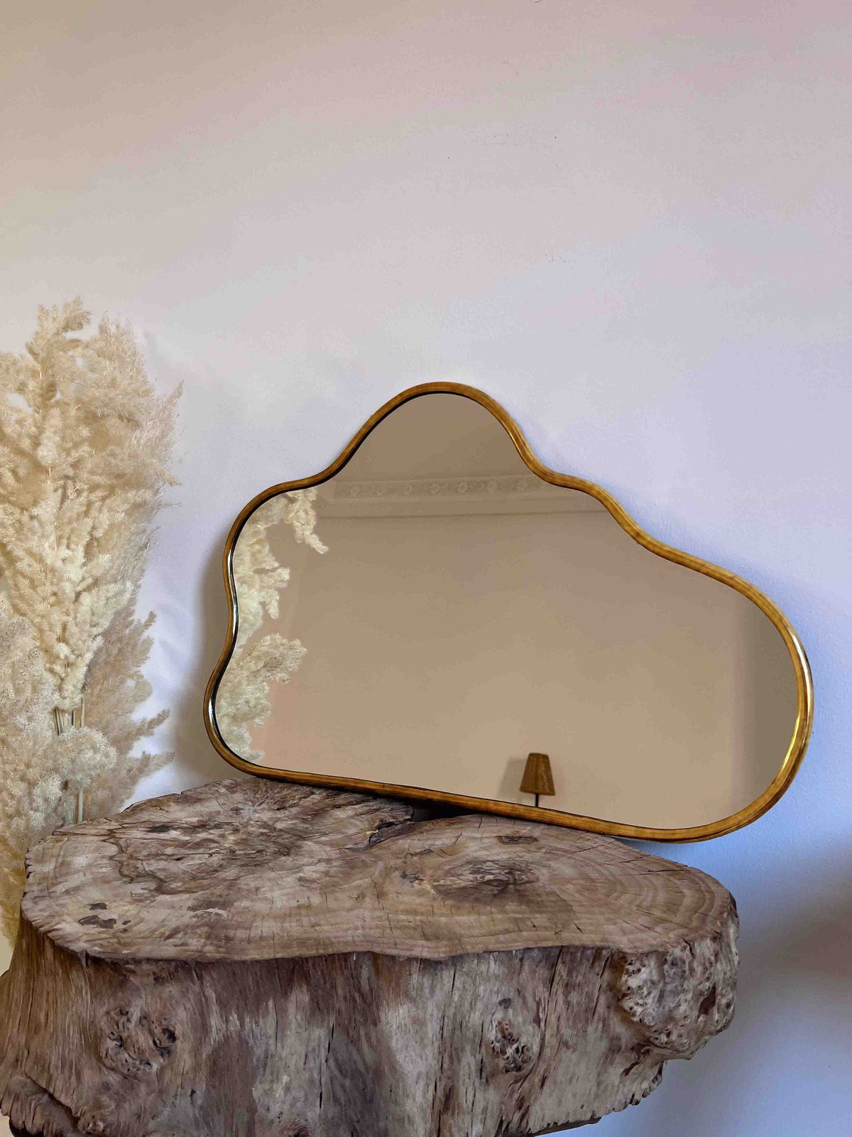 Antique Brass Mirror - Cloud Brass Wall Mirror, photo 5 of 10