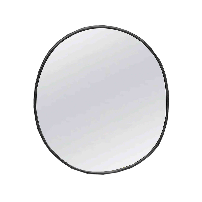 Black Framed Oval Mirror