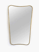 Curved Brass Mirror - Butterfly Frame Wall Mirror