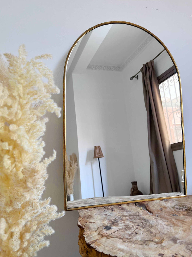 Arched Mirror - Brass Bathroom Mirror
