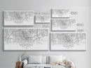 San Antonio City Map, Texas Art, Map Print, Minimalist Wall Art, Wall Art, Canvas Art, Landscape Art, Framed Wall Décor, New Homeowner Gift