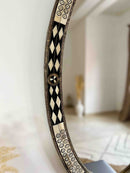 Luxury Oval Mirror - Bone Brass Frame Mirror