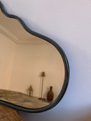Black Frame Brass Mirror -  Cloud Wall Mirrors