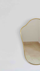 Italian Shield Brass Wall Mirrors