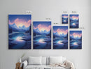 Mountains Wall Art, Trees Wall Art, Water Reflection, River Wall Art, Canvas Print, Wall Art, Vertical Art, Travel Print, Entryway Prints