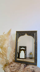Moroccan Engraved Brass Wall Mirror