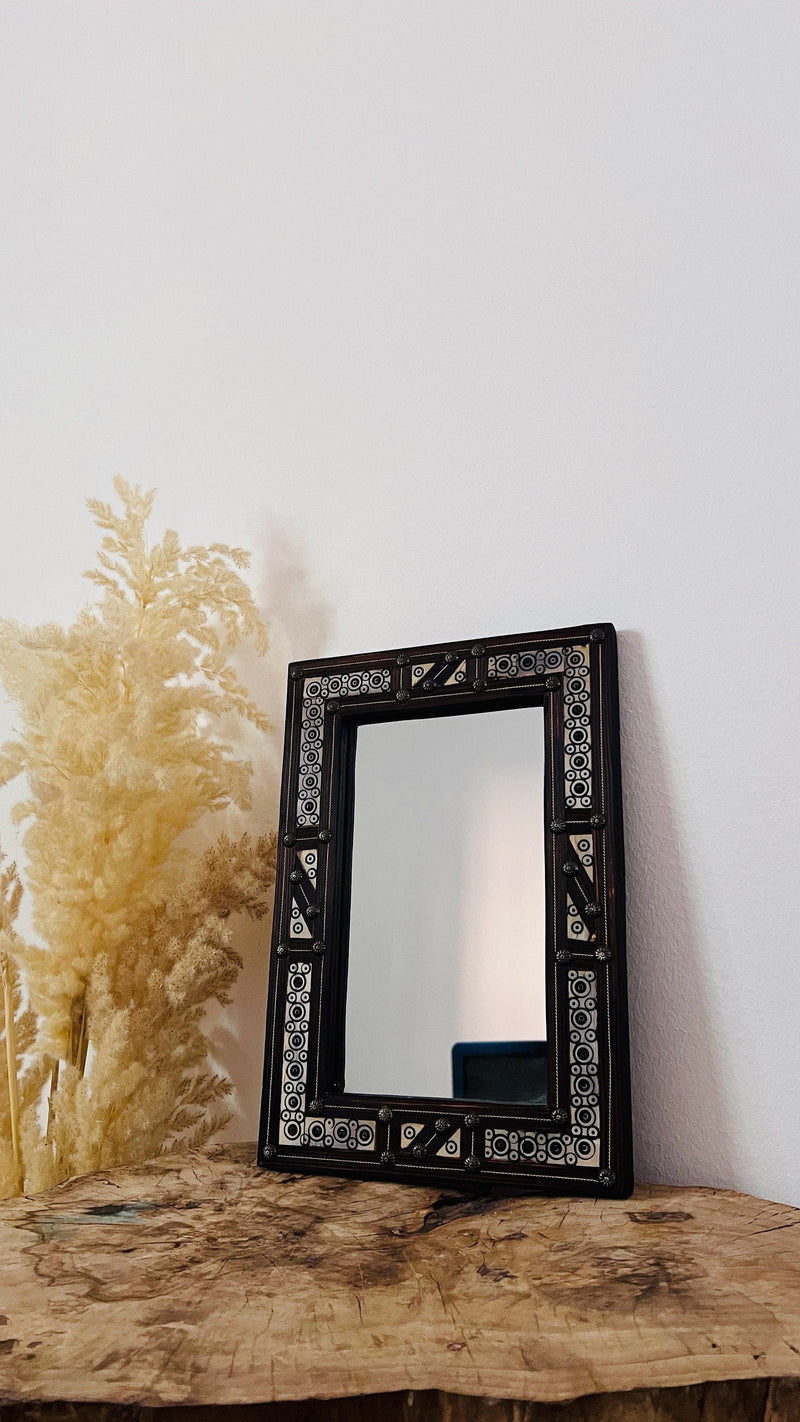 Moroccan Bone Inlay Mirror - Handmade Mirror