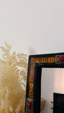 Vintage Moroccan Bone Inlay Mirror
