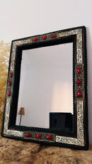 Vintage Moroccan Bone Inlay Mirror