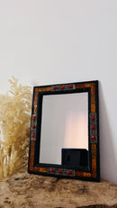 Vintage Moroccan Bone Inlay Mirror