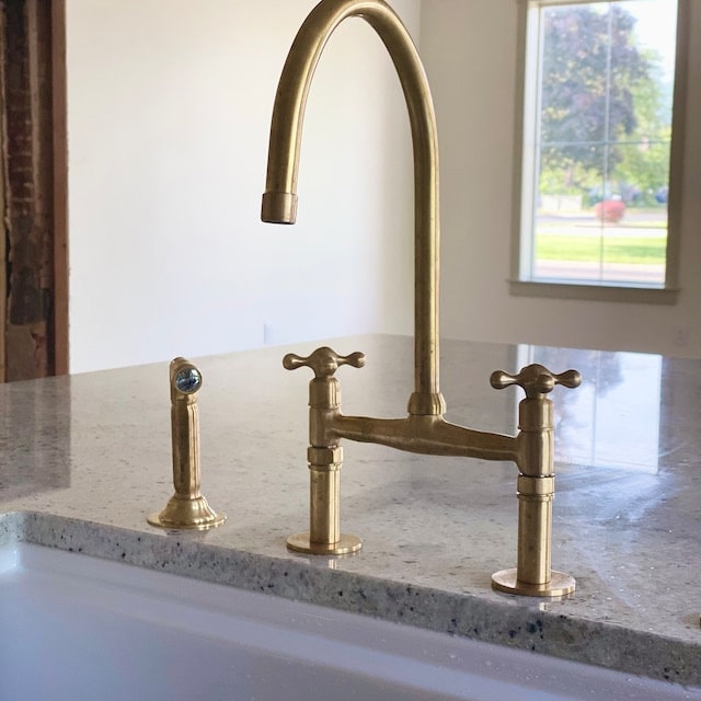 Unlacquered Brass Kitchen Faucet