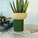 Modern Pedestal Plant Pot, Two-Piece