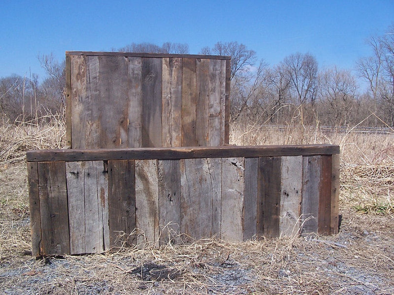 Reclaimed Wood Bed Frame, Barn Wood Bed, King Bed Frame, Wood Bed Platform, Queen Bed Frame, Farmhouse Bed Frame, Cabin Bed Frame Platform