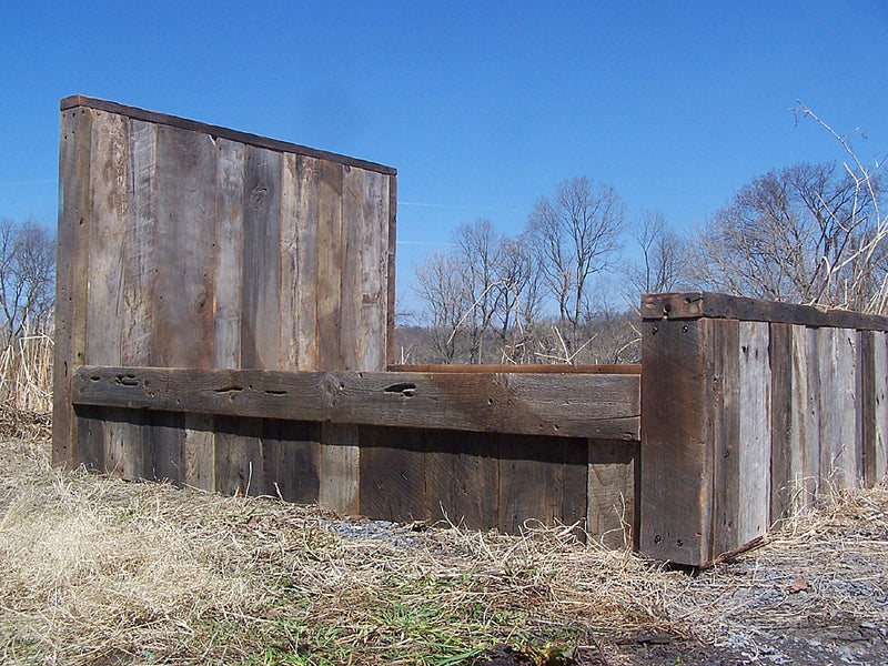 Reclaimed Wood Bed Frame, Barn Wood Bed, King Bed Frame, Wood Bed Platform, Queen Bed Frame, Farmhouse Bed Frame, Cabin Bed Frame Platform